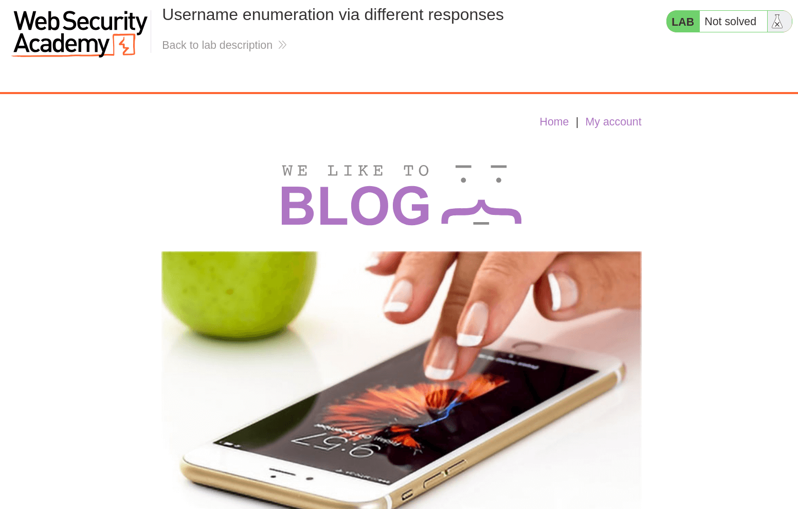 Initial inspection of the shopping website layout