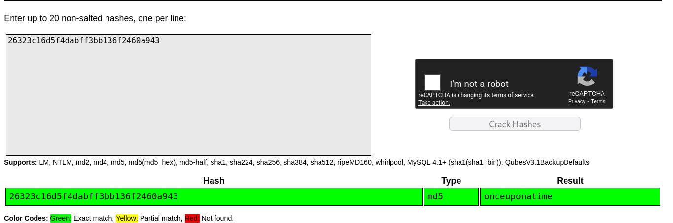 Online MD5 hash lookup revealing cracked password for carlos account