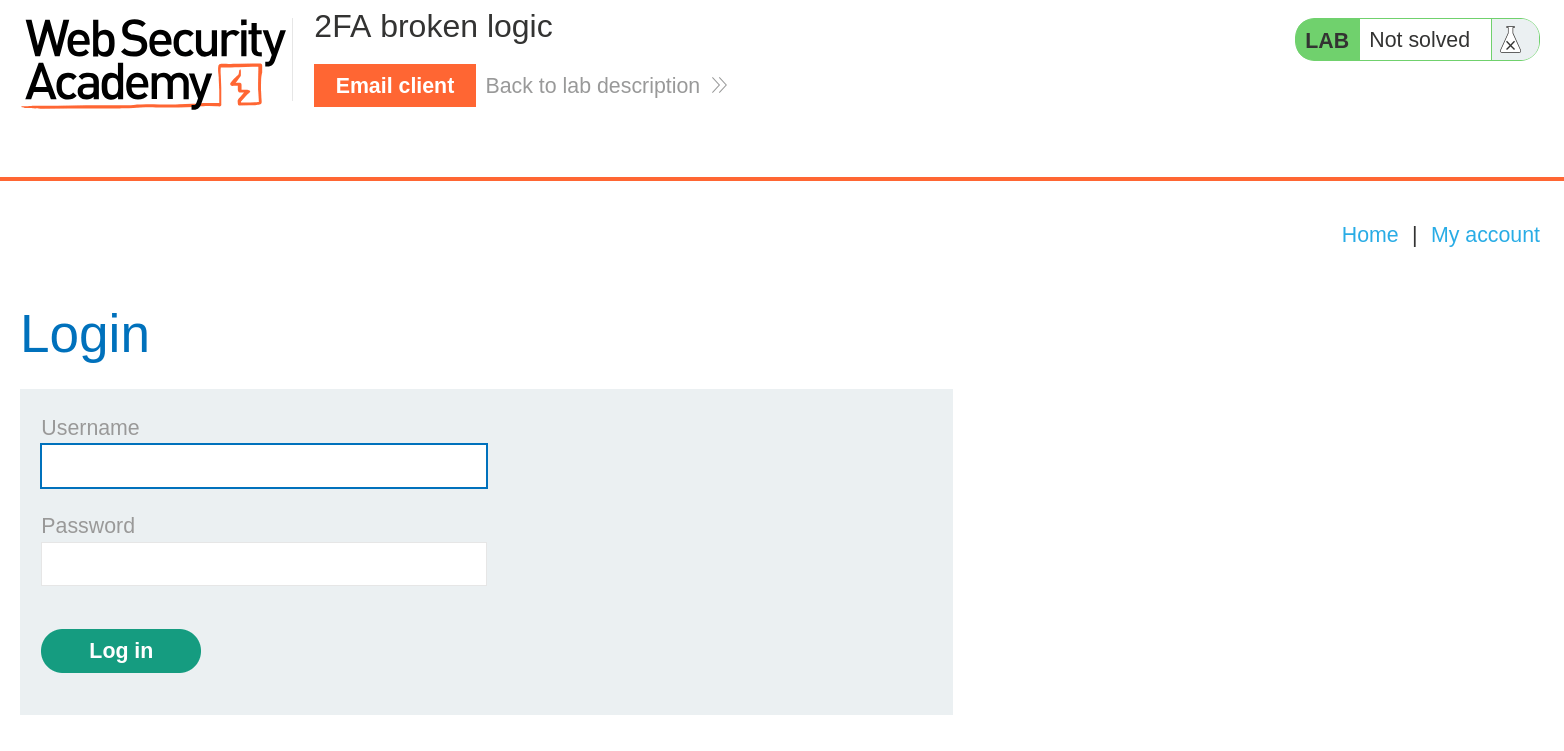 Login page screenshot for the vulnerable application