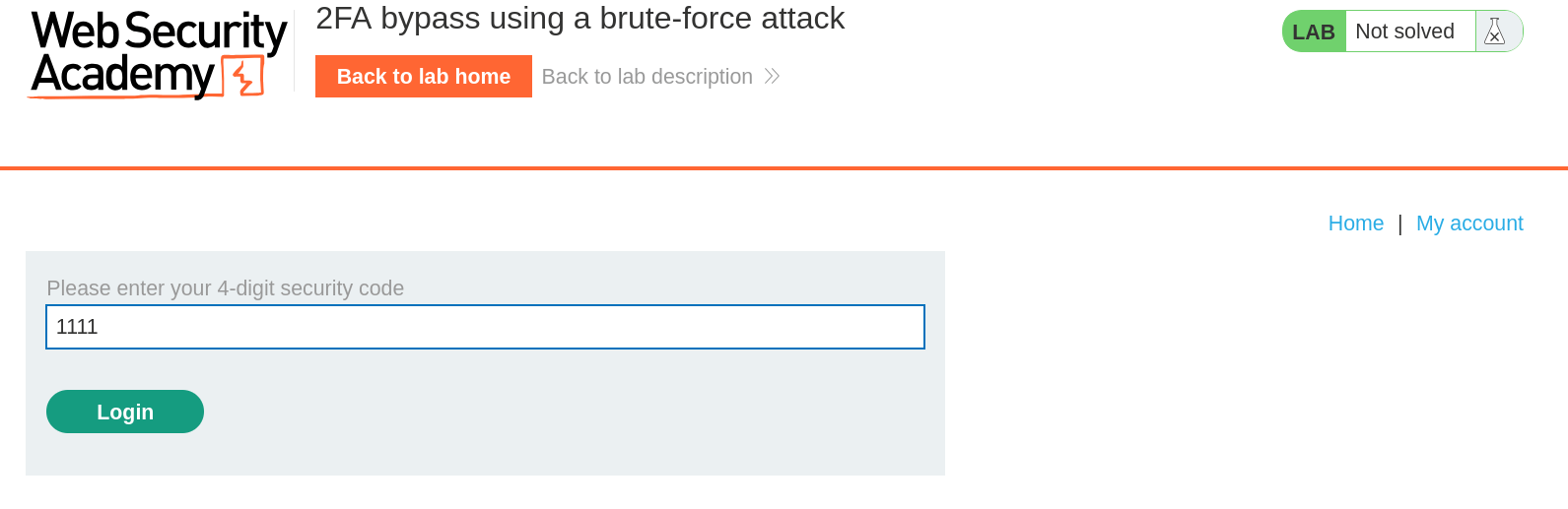 Login2 page showing OTP entry and rate-limiting after failures