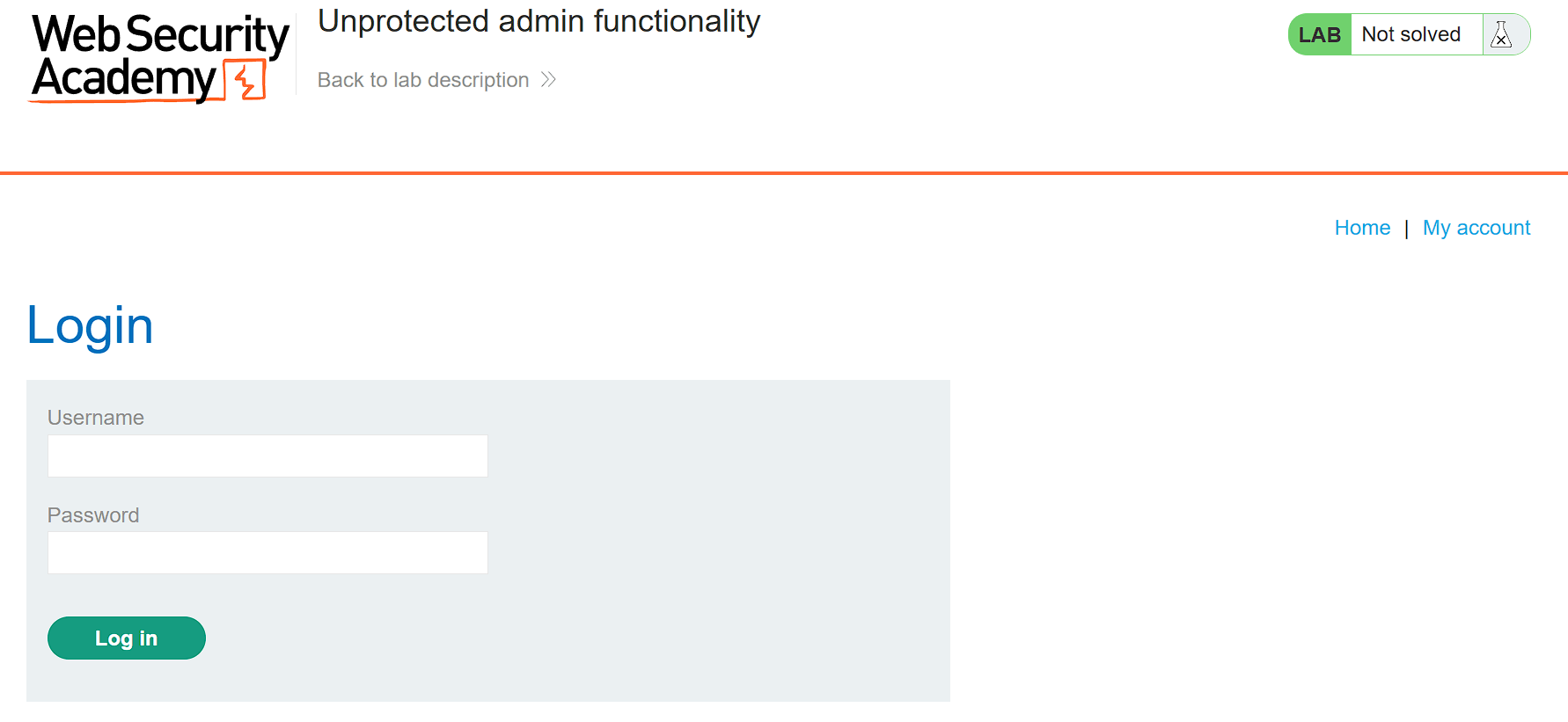 Website navigation and login interface