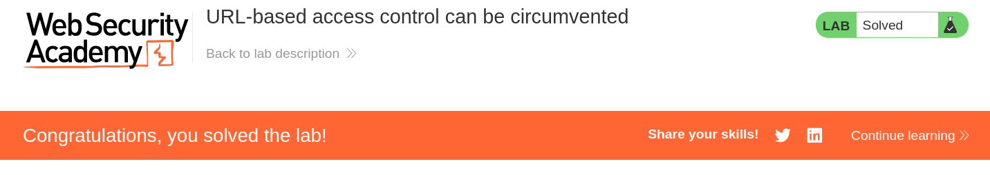 Lab solved confirmation after deleting carlos user account