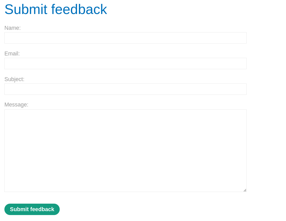 Lab instance vulnerable feedback page