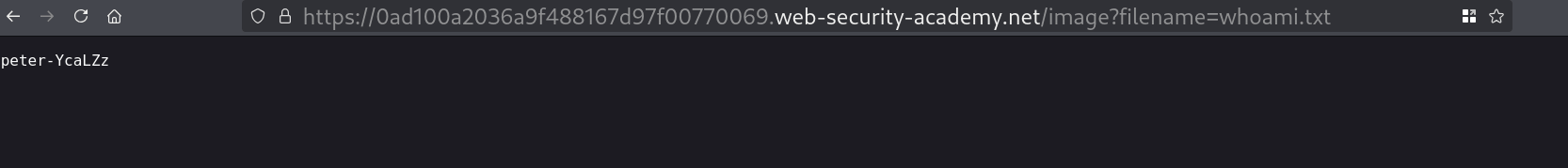 Redirected output file