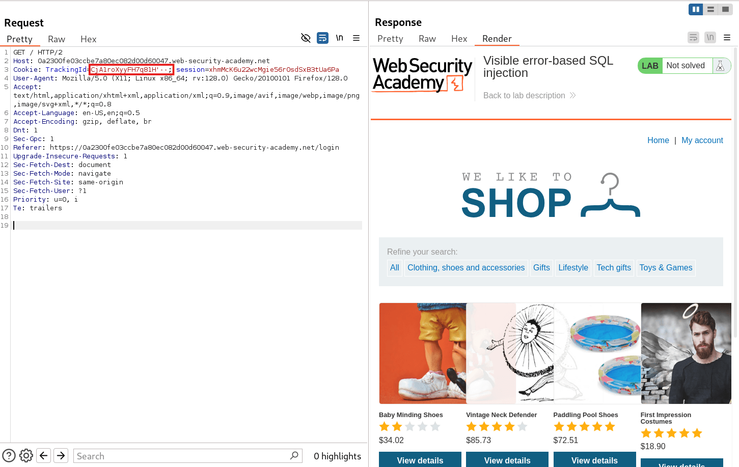 Testing SQL comment sequence to identify database type