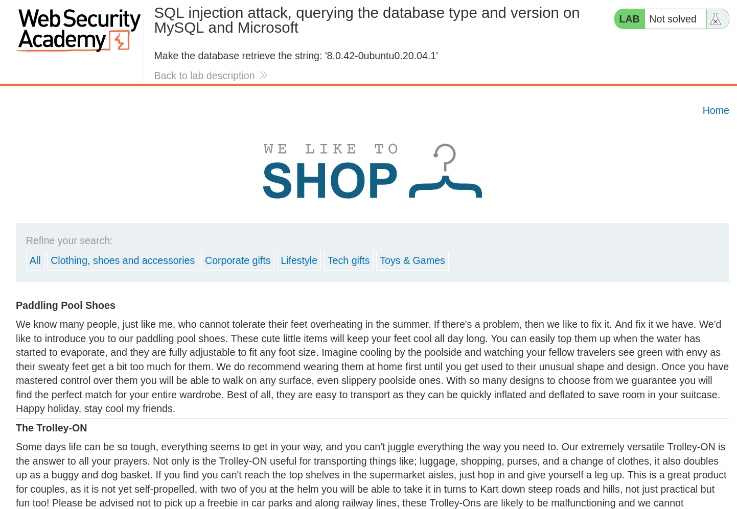 Target e-commerce website interface showing filter categories